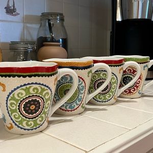 Vintage Pier One Imports mug set